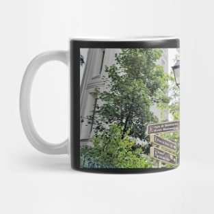 Paris Montmartre Street Light in Summer Mug